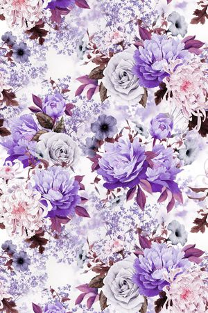 小碎花印花花型图片