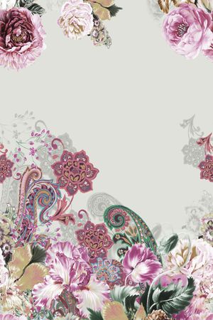 花朵印花花型图片