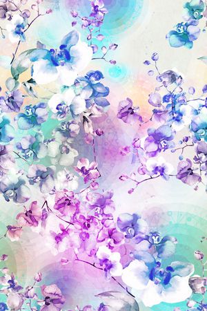 花朵印花花型图片