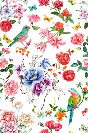 百合印花花型图片