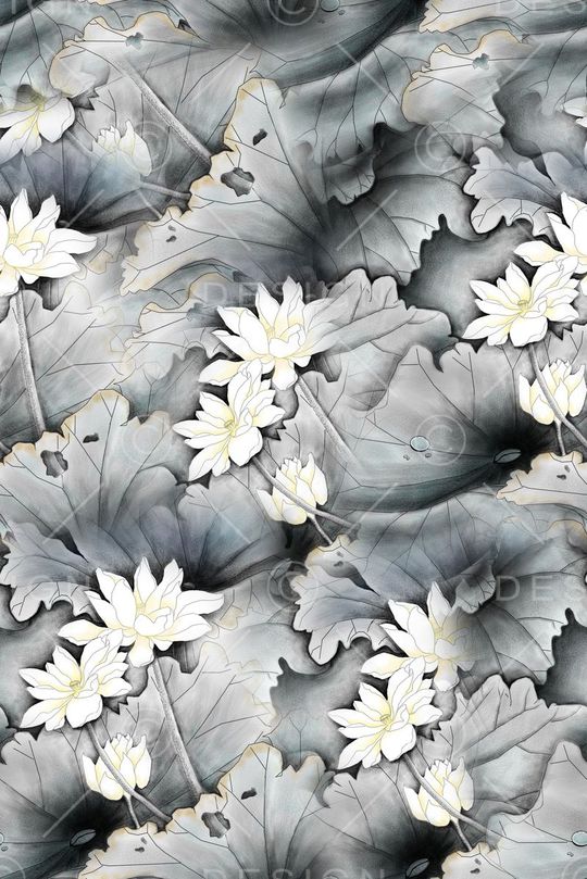 中国风印花花型图片