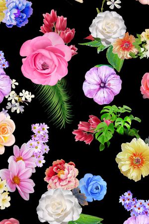 花卉印花花型图片