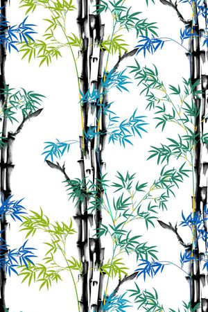 山水画印花花型图片