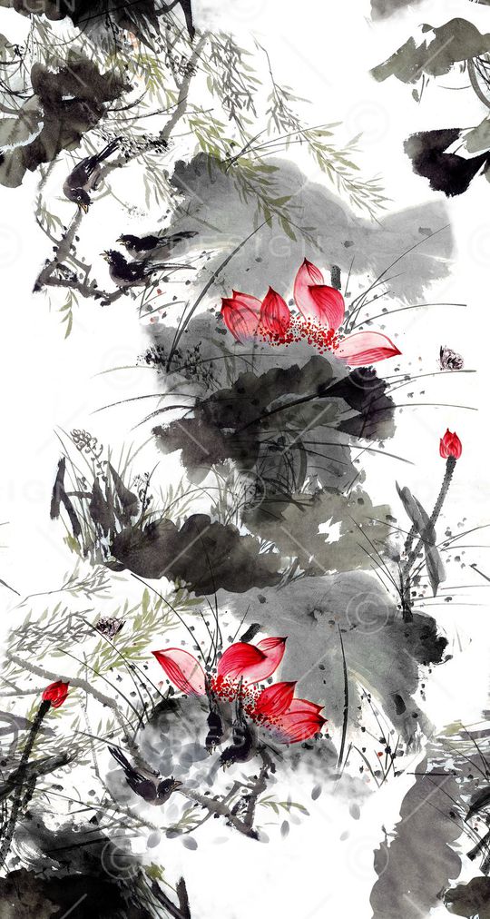 花卉印花花型图片