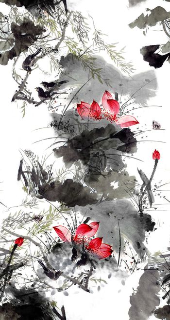 花卉印花花型图片