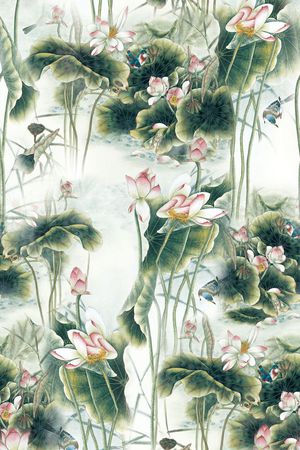 中国风印花花型图片