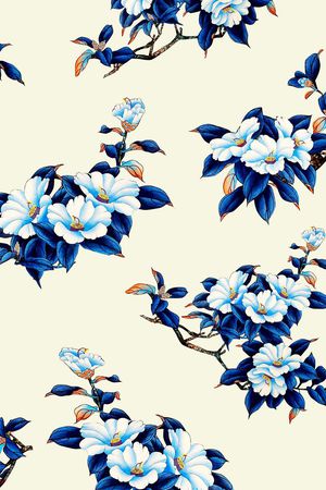 花朵印花花型图片