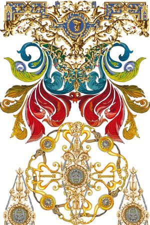 图腾印花花型图片