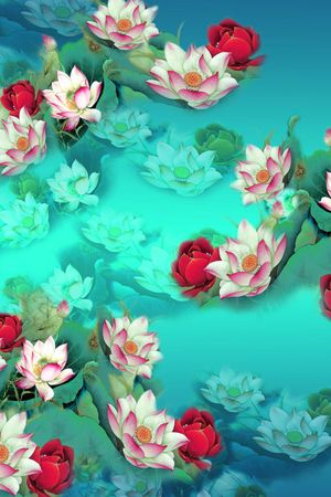 花卉印花花型图片