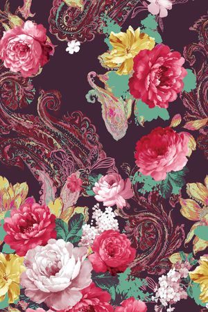 花卉印花花型图片
