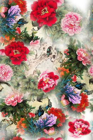 花朵印花花型图片