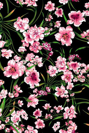 乱花印花花型图片