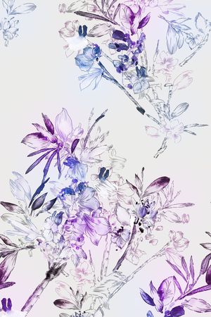 花朵印花花型图片
