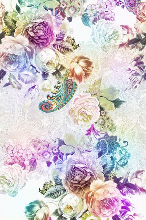大花印花花型图片