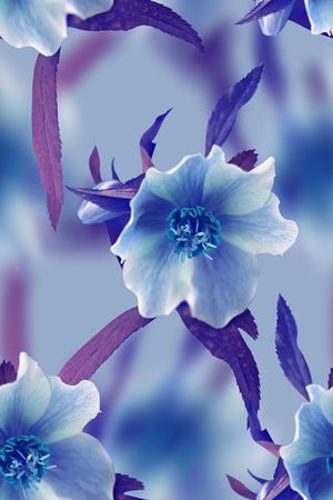 抽象渐变纹理花卉印花印花花型图片