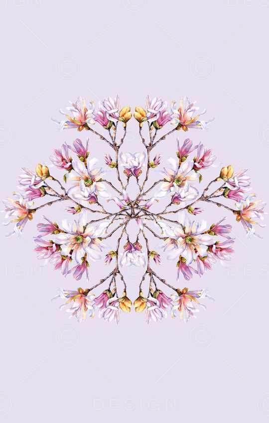 肩上花印花花型图片