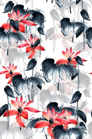 肌理印花花型图片