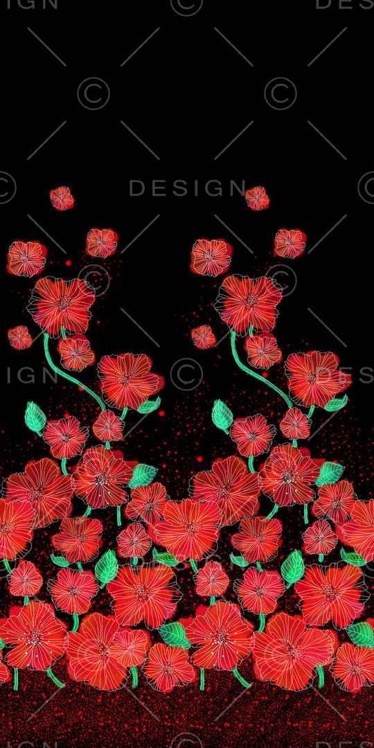 花卉印花花型图片