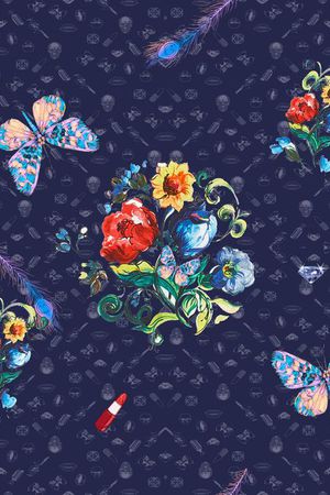 花卉印花花型图片