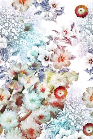 花朵印花花型图片
