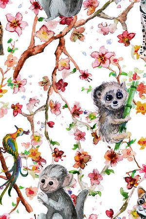 猴子印花花型图片