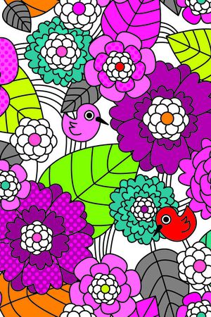 服装印花图案印花花型图片