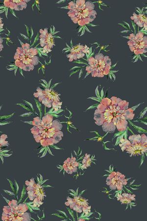 手绘印花花型图片