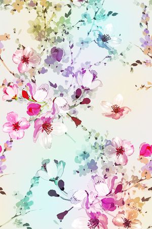 小碎花印花花型图片