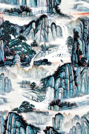 国画印花花型图片
