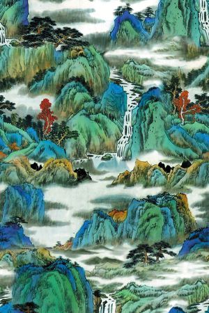 国画印花花型图片