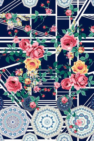 几何印花印花花型图片