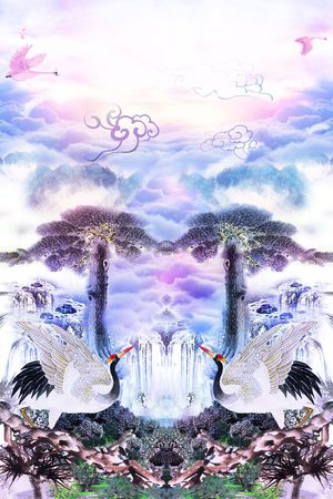 中国风印花花型图片