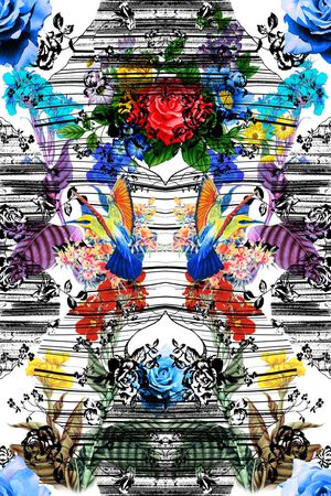 MAX-女装花卉印花花型图片