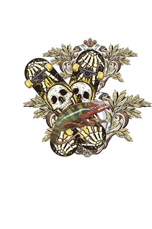 野兽印花花型图片