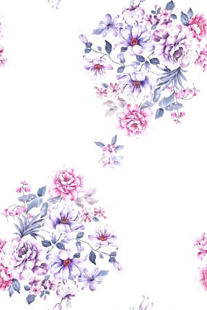 牡丹印花花型图片