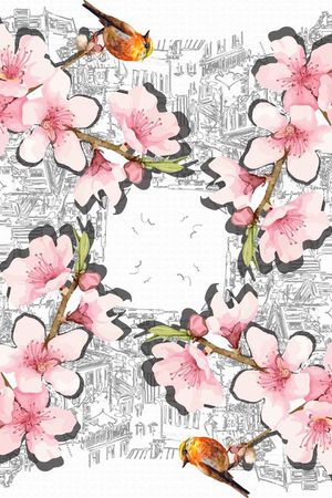 花卉印花花型图片