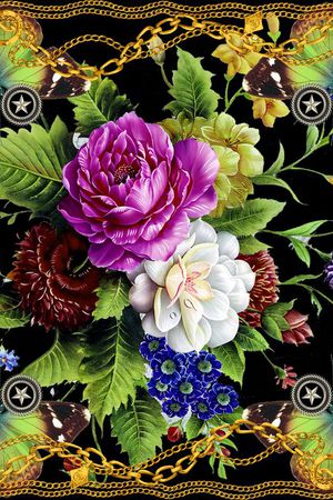 花卉印花花型图片