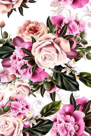 flowers印花花型图片