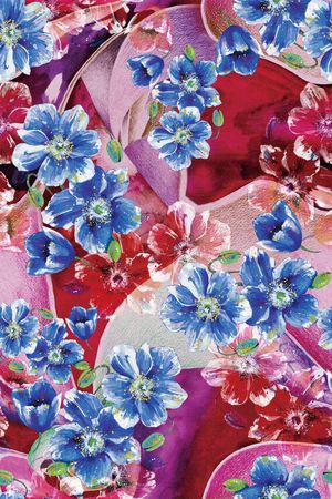 油画印花花型图片