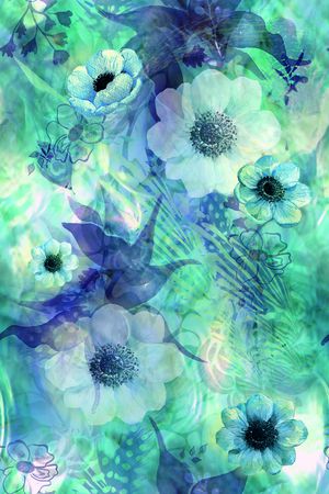 flowers印花花型图片