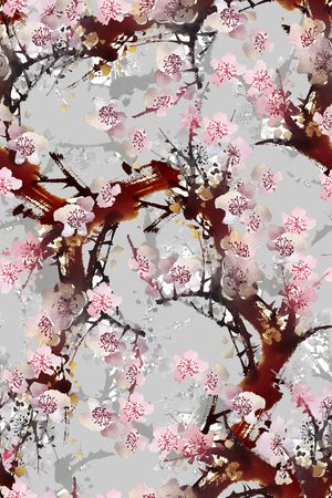 花朵印花花型图片