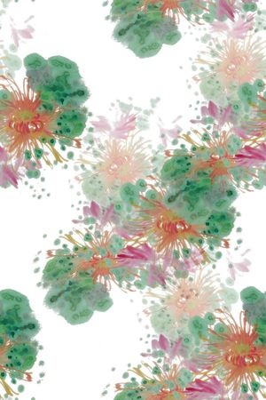 菊花印花花型图片