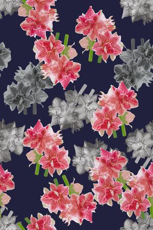大花印花花型图片