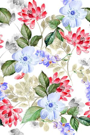 原创手绘印花花型图片