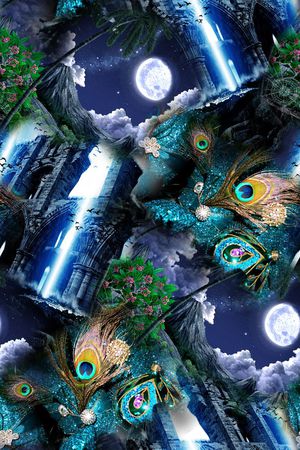 暗黑印花花型图片