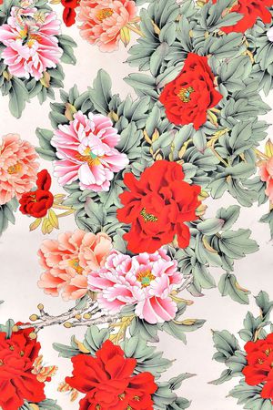 Peonies印花花型图片