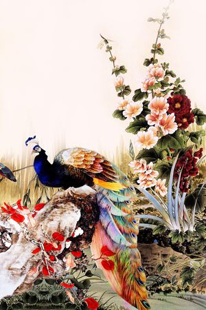 花鸟印花花型图片