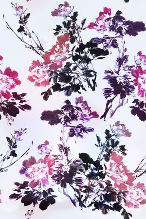 国画花卉印花花型图片