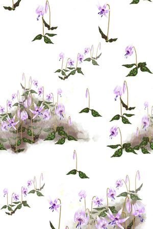 连衣裙印花花型图片