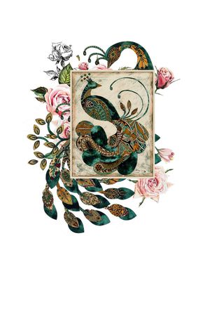 花卉印花花型图片